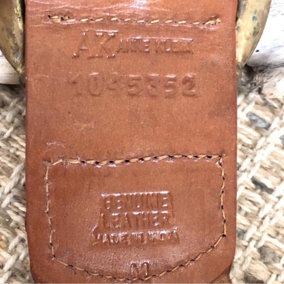 ANNE KLEIN Woven Leather Belt - Picture 6 of 7